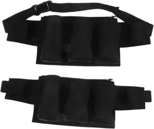 FRCOLOR 2pcs Fanny Pack Waist Bag for Oil Bottles Essential Oil Travel Bag Essential Oil Travel Case Essential Oil Storage Organizer Essential Oils Storage Black Oxford Cloth