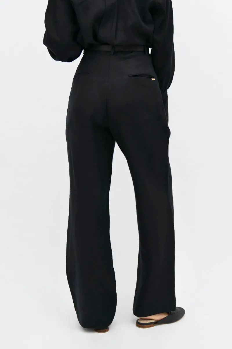 French Riviera NCE Wide Leg Pants In Licorice