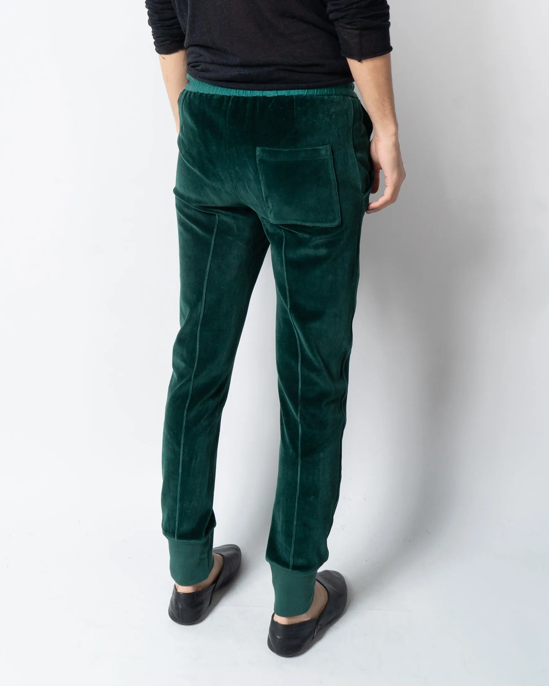 FW19 Green Velvet Jogger Sample