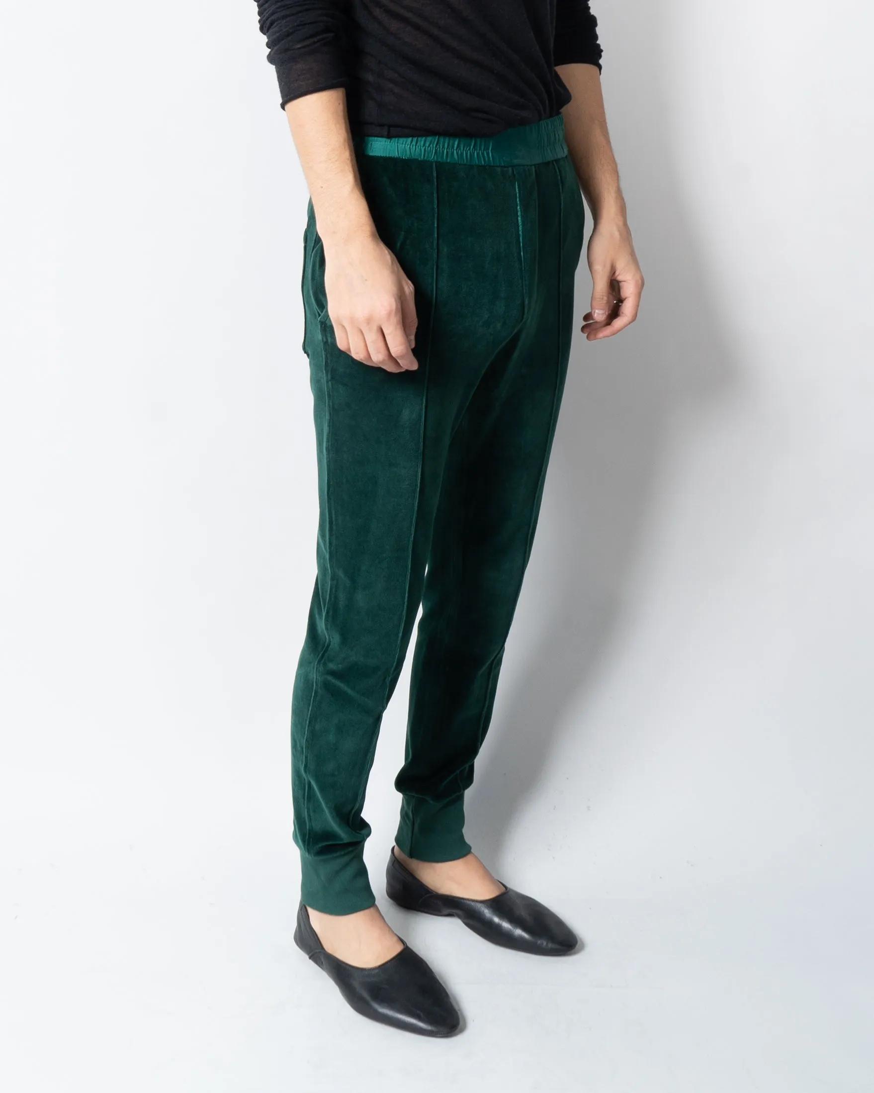FW19 Green Velvet Jogger Sample