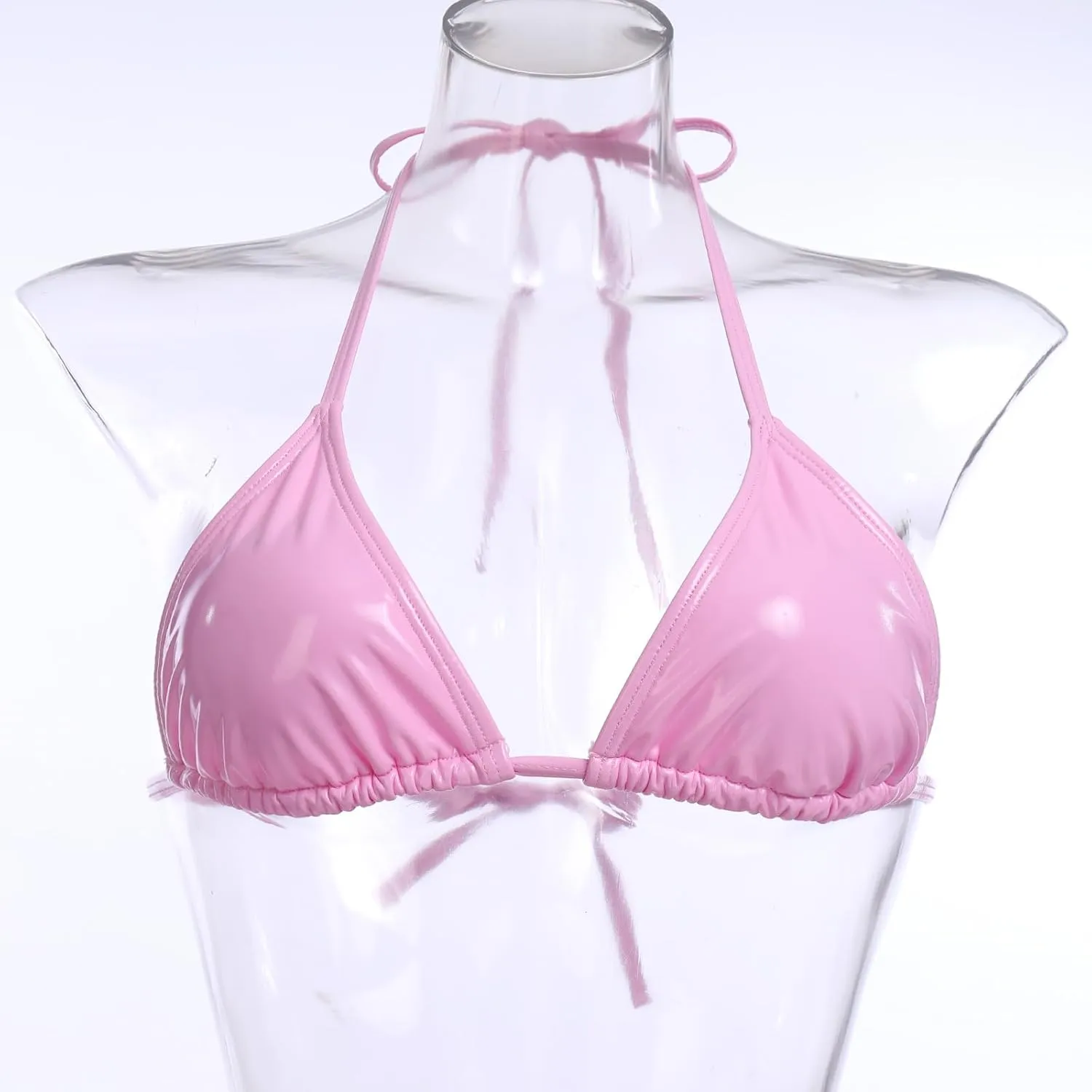 FYMNSI Rave Outfits for Women Metallic Swimsuits Sexy Bra Tops Bikini Panty Mini Skirt 3PCS Music Festival Halloween Costume