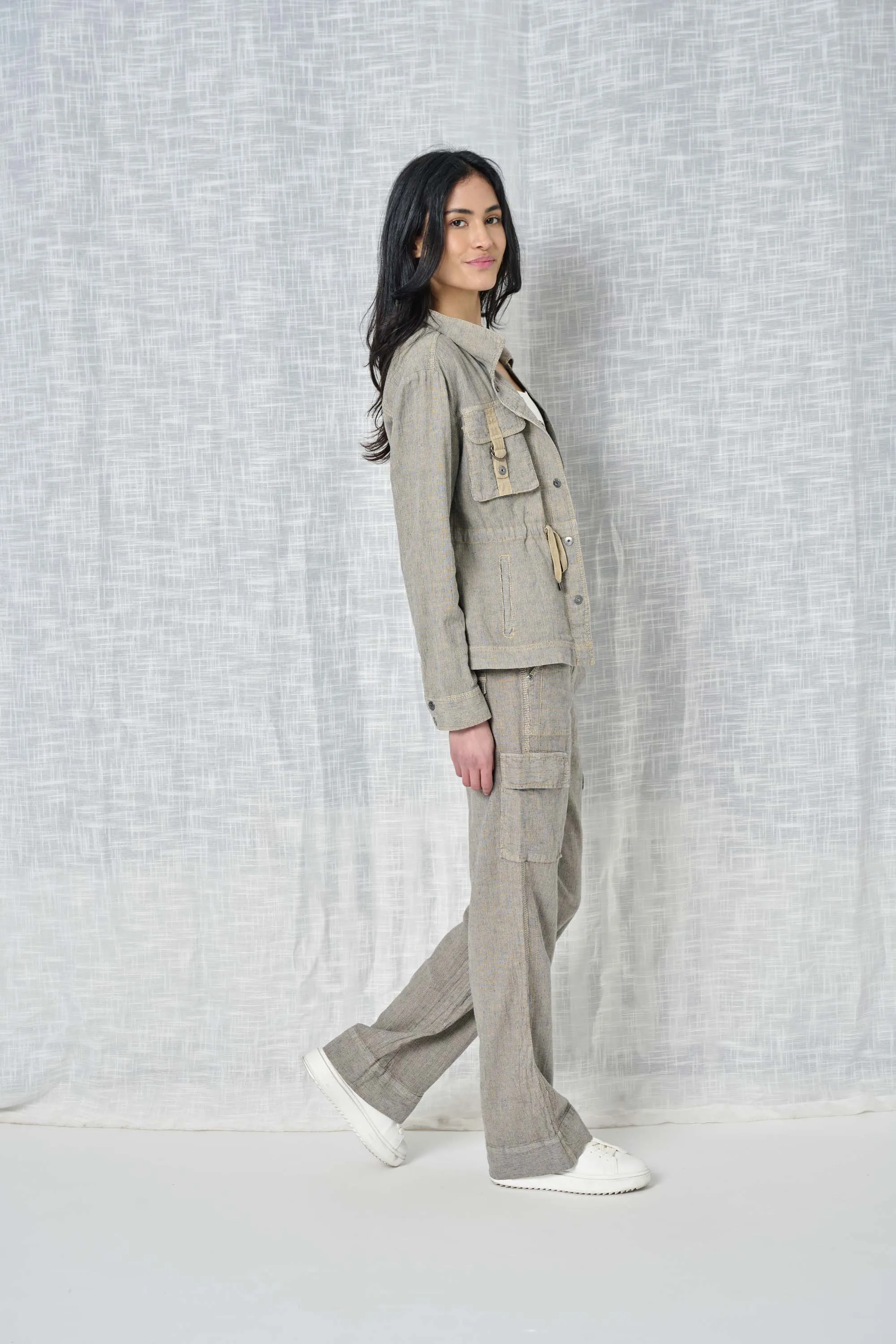 Gianna Stripe Linen Pant