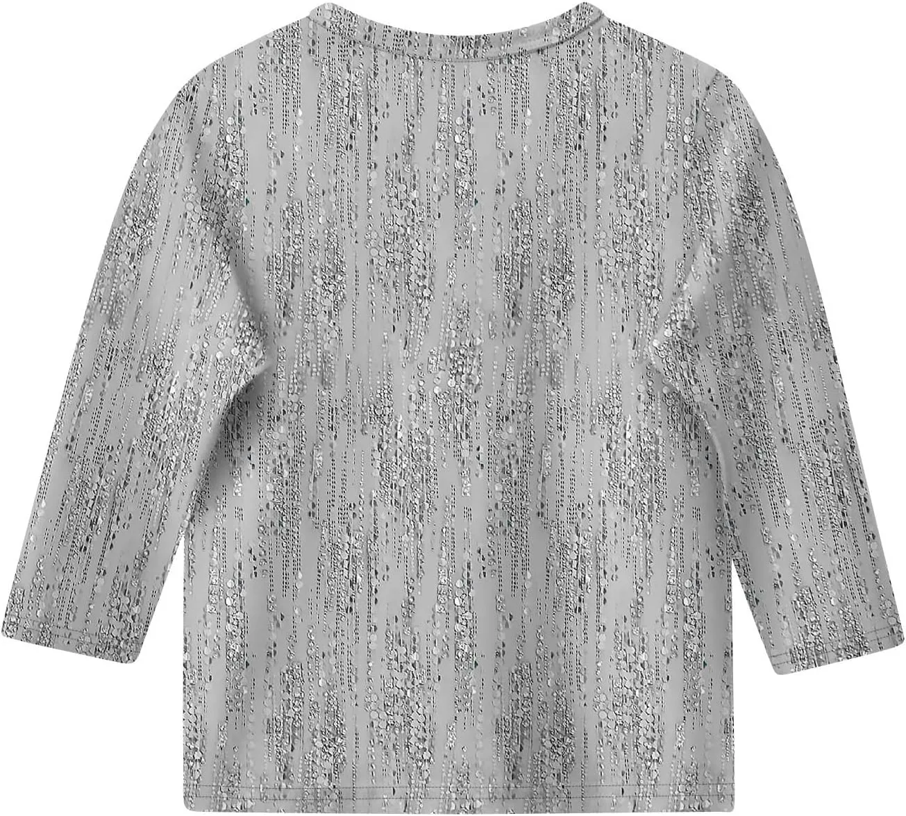 Girls Long Sleeve Shirts Printed Crew Neck Pullover Tops 3/4 Sleeve Lightweight Blouses Fall Winter Sweatshirts