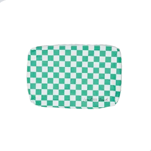 Green Checker Water Resistant Pouch