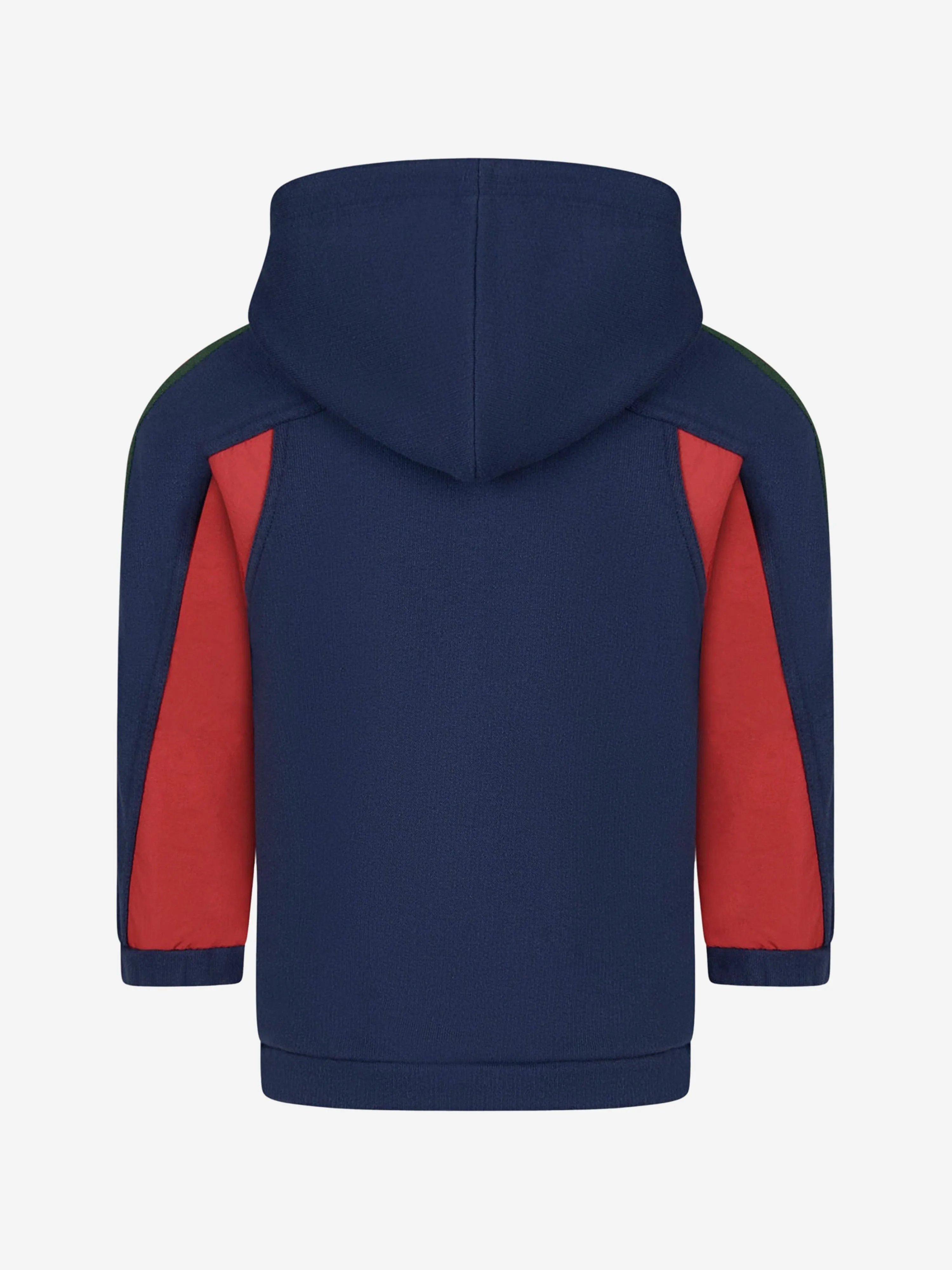 GUCCI Baby Boys Cotton Nylon Details Hooded Zip Up Top
