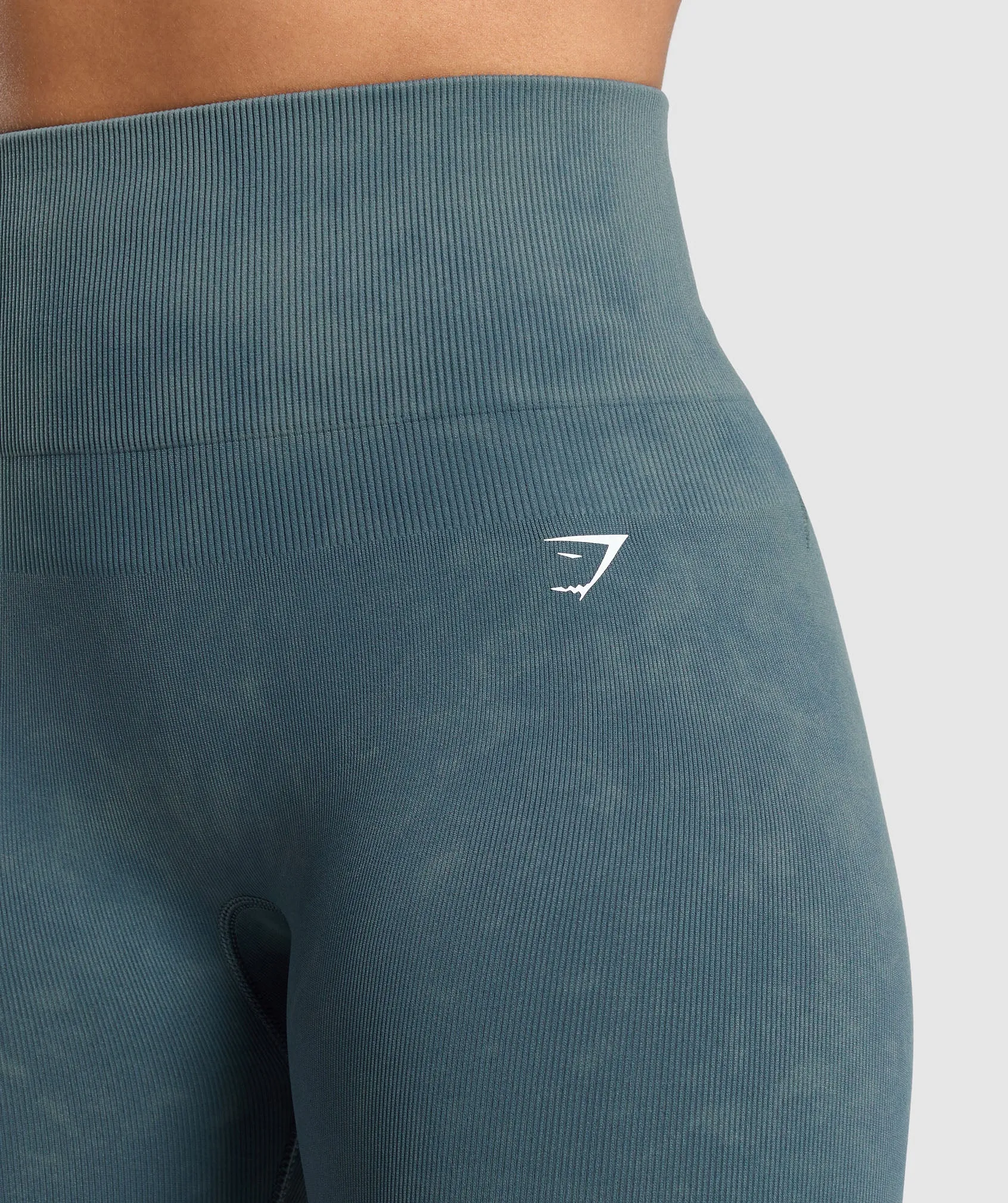 Gymshark Gains Seamless Leggings - Titanium Blue