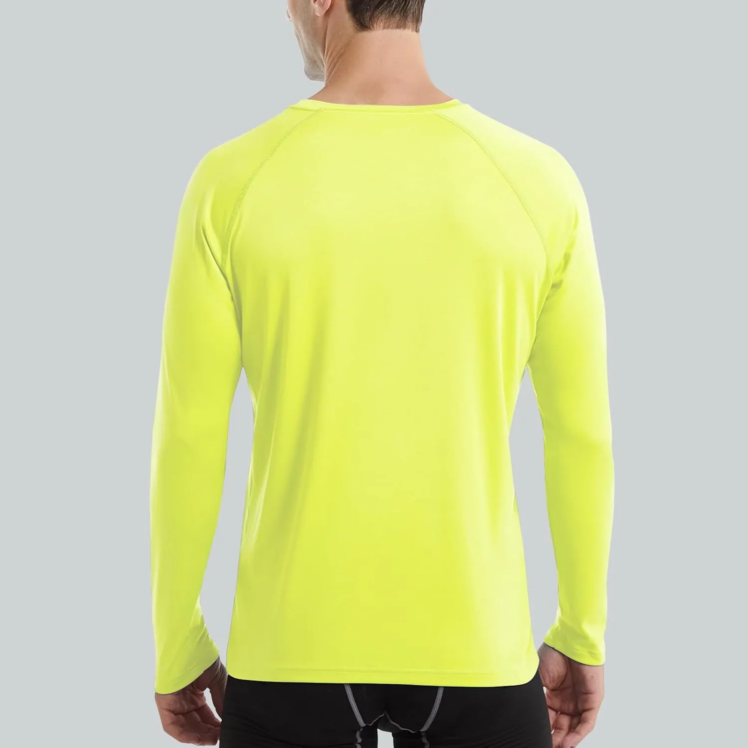 HISKYWIN Men's Long Sleeve Shirts Lightweight UPF 50  Sun Protection SPF Outdoor T-Shirts Fishing Hiking Running Tee Tops