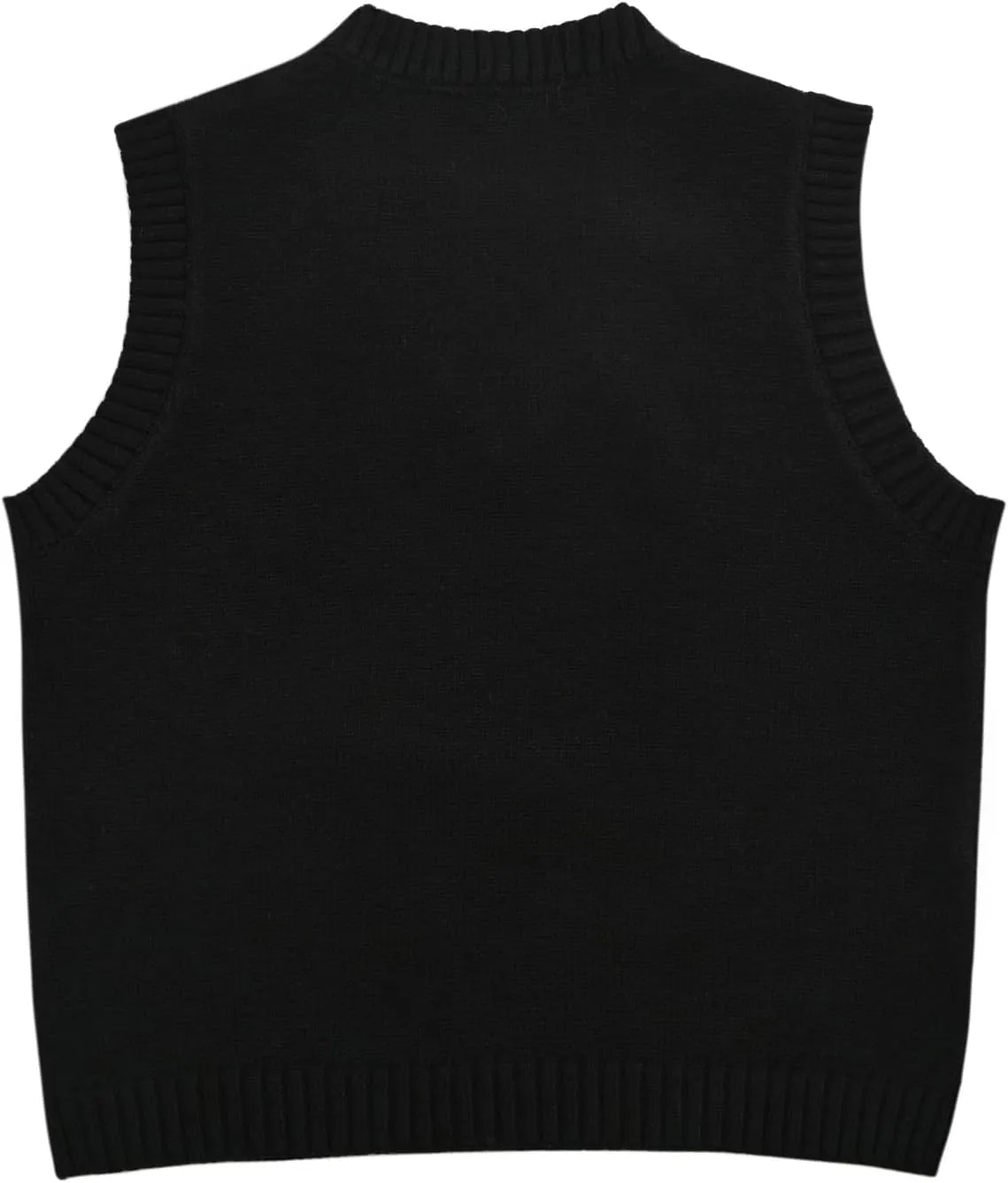 Hyipels Women's Sweater Vest,Y2K Sleeveless Pattern Preppy Style Knitted Crop Tank Top for Girl