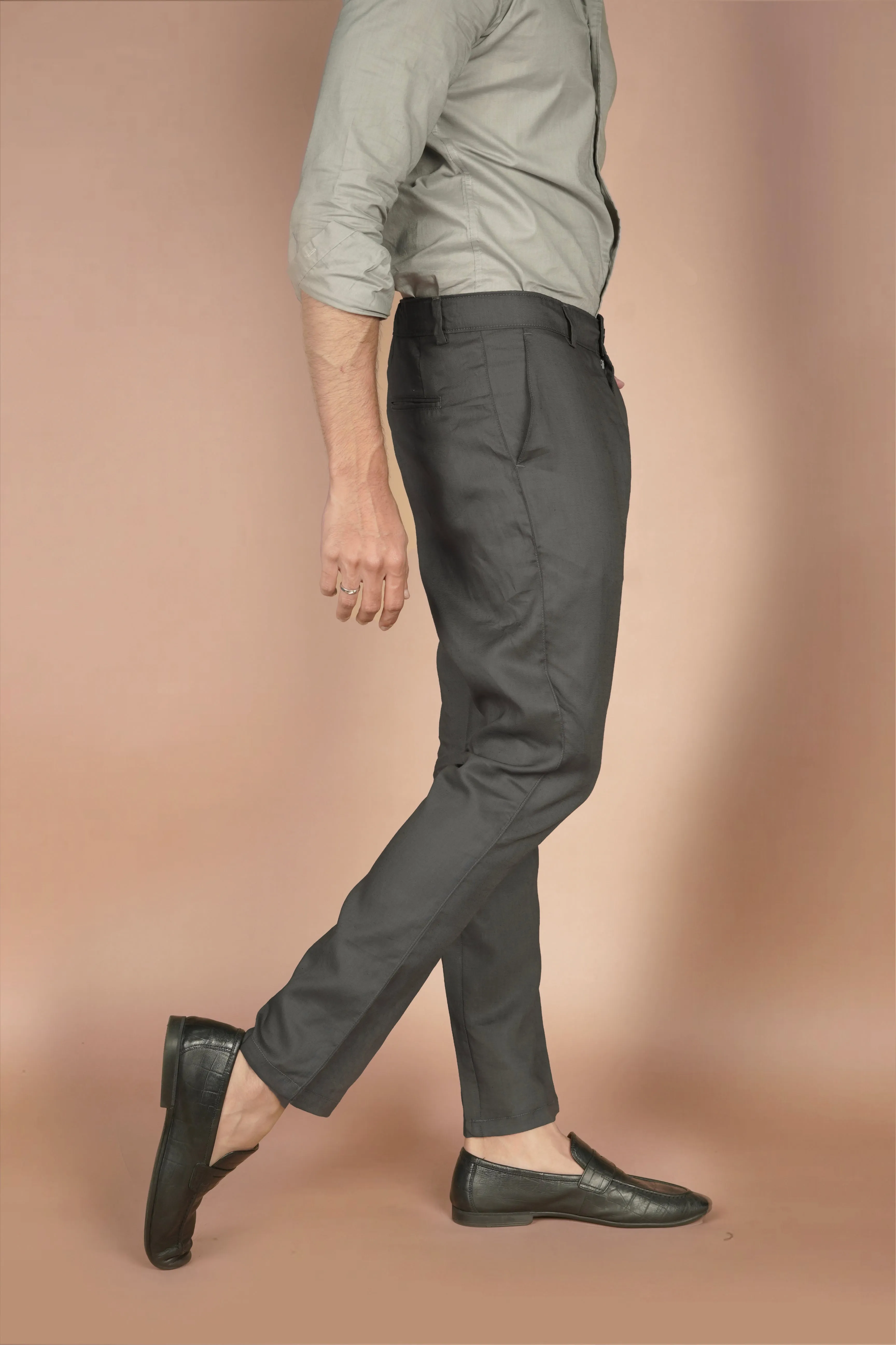 Iron Grey Linen Trousers
