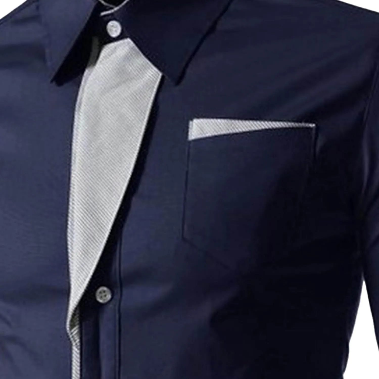 JEShifangjiusu Men's Casual Long Sleeve Button-Down Shirts Slim Fit Beach Yoga Fashion Shirts Cotton Dress Shirt with Pocket