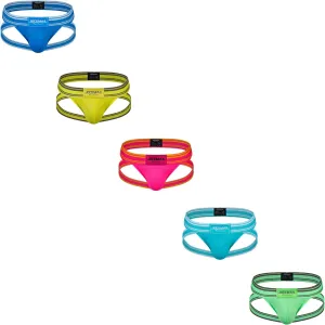 JOCKMAIL 5PCS/Pack Men Jockstrap Underwear Athletic Supporter Jockstrap Low Rise Men Briefs Jockstrap Sport Underwear