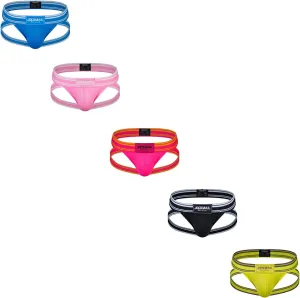JOCKMAIL 5PCS/Pack Men Jockstrap Underwear Athletic Supporter Jockstrap Low Rise Men Briefs Jockstrap Sport Underwear