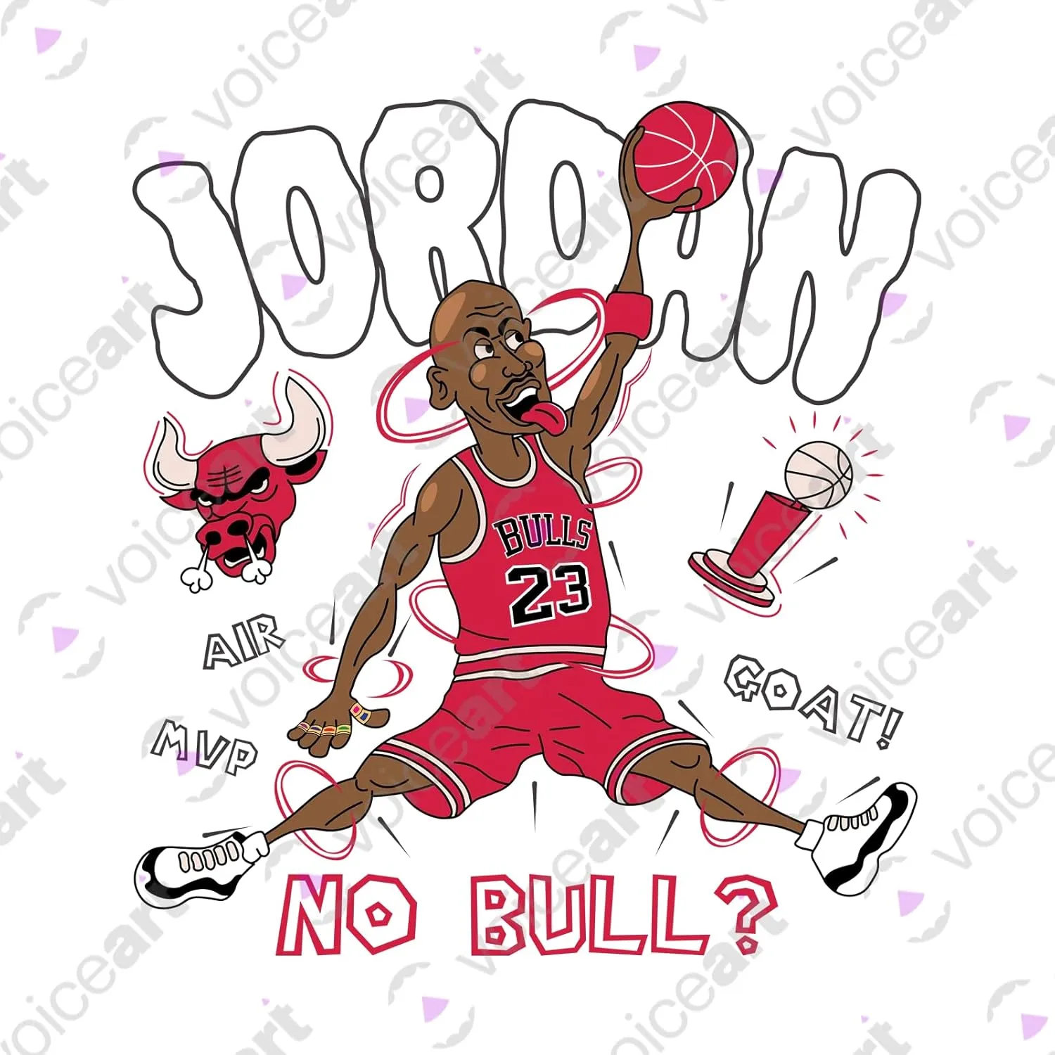 Jordan Premium T-Shirt Chicago Goat 23 High Graphic with Funny Cartoon Design Tee for Basketball Fans