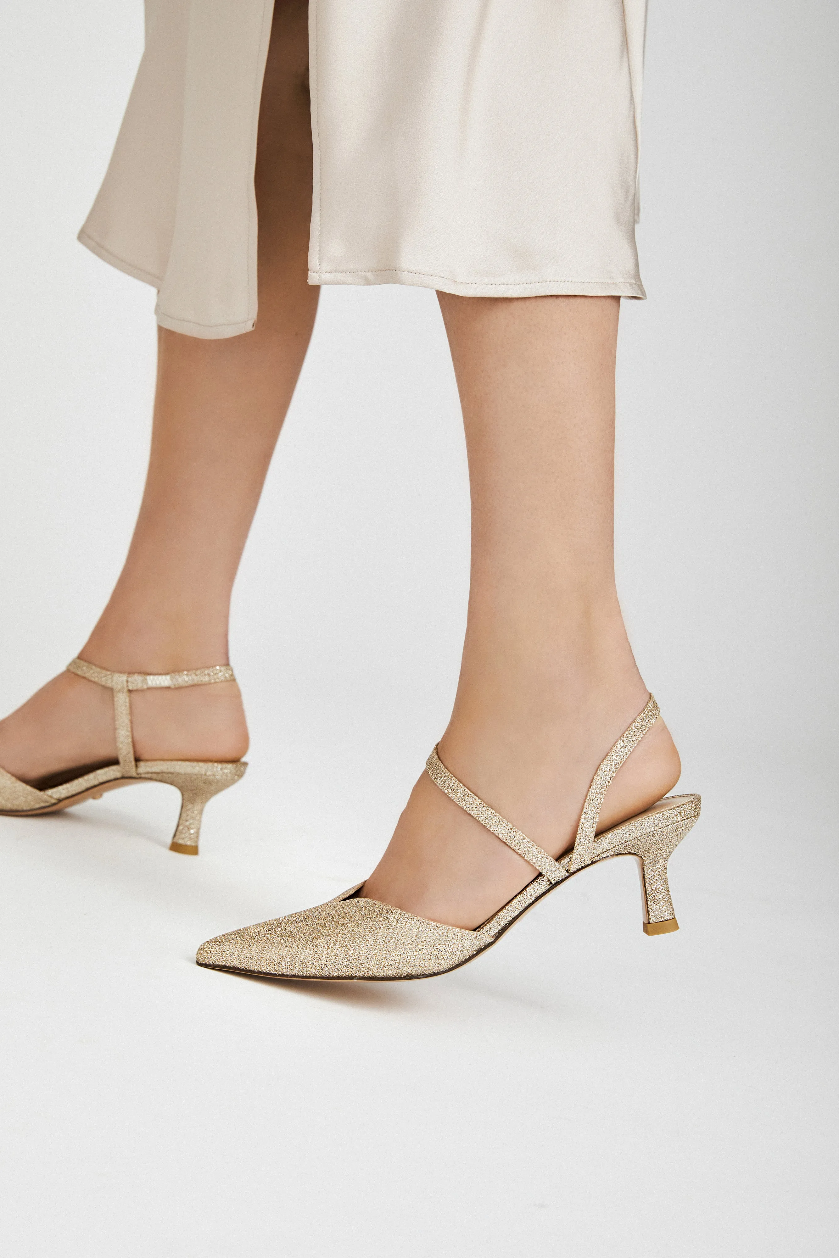 Kearn Low Heel - Gold