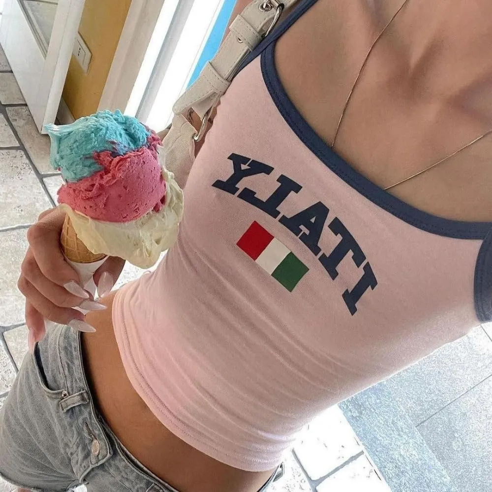 LaurelTree Y2k Tops for Women Baby Tee Y2k T Shirts Y2k Shirt Graphic Tees for Women Vintage 90s Streetwear Shirts