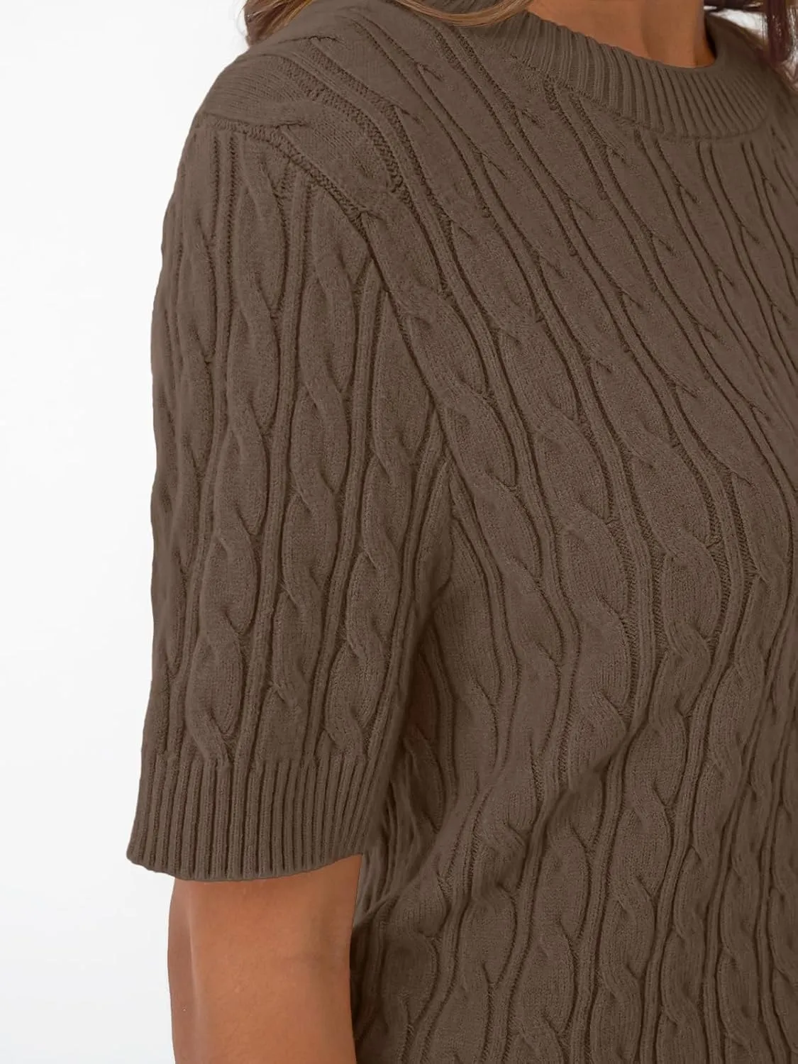 LILLUSORY Short Sleeve Sweater for Women Summer Business Casual Dressy Outfits Work Tops Lightweight Spring Blouses 2025