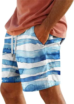 Linen Short Leisure and Fitness Sports Plus Size Five Quick Drying Beach Pants Shorts Green Mens Shorts Mens Swim