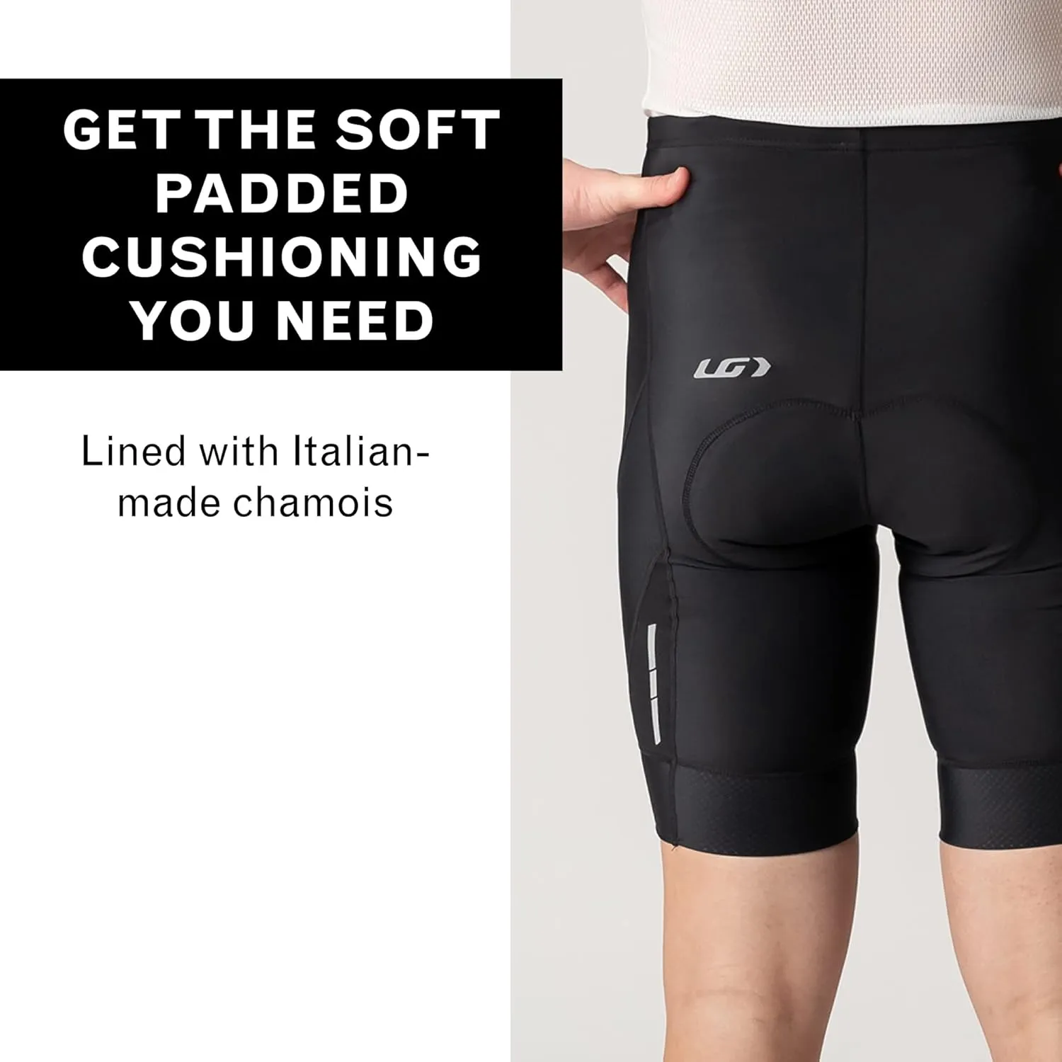 Louis Garneau, Mens Optimum 2 Shorts, Padded, Stretchable, Breathable & Quick Drying