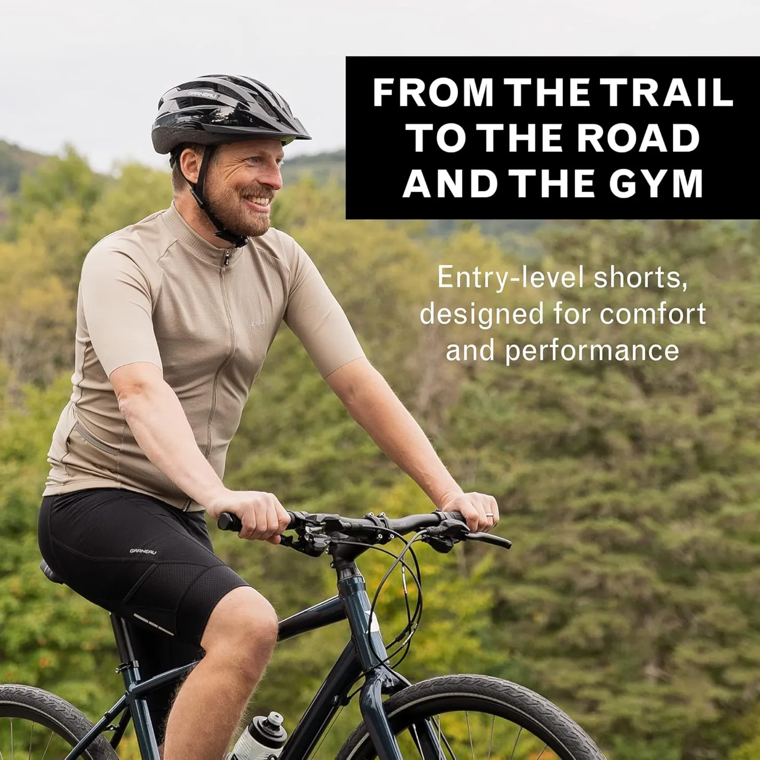 Louis Garneau, Mens Optimum 2 Shorts, Padded, Stretchable, Breathable & Quick Drying