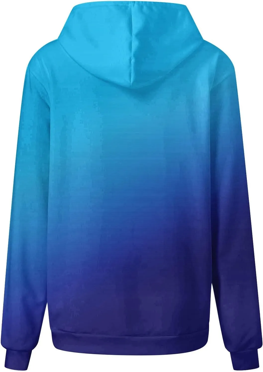 LRMQS Womens Fall Fashion 2024 Trendy Oversized Hoodie Sweatshirts Gradient Color Casual Drawstring Hoodies Pullover Clothes