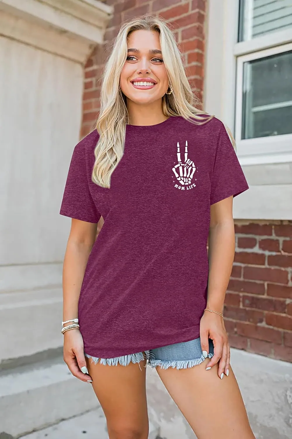 Mama Shirts Mom Life T-Shirts Women Some Days I Rock It Shirt Vintage Casual Short Sleeve Tops