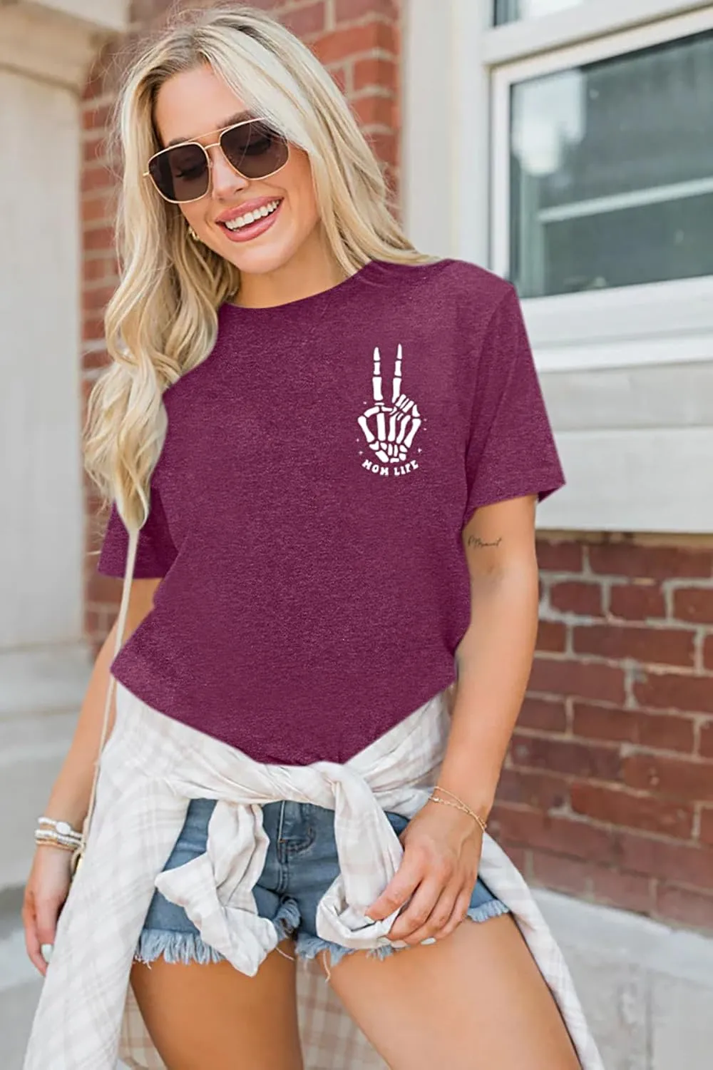 Mama Shirts Mom Life T-Shirts Women Some Days I Rock It Shirt Vintage Casual Short Sleeve Tops