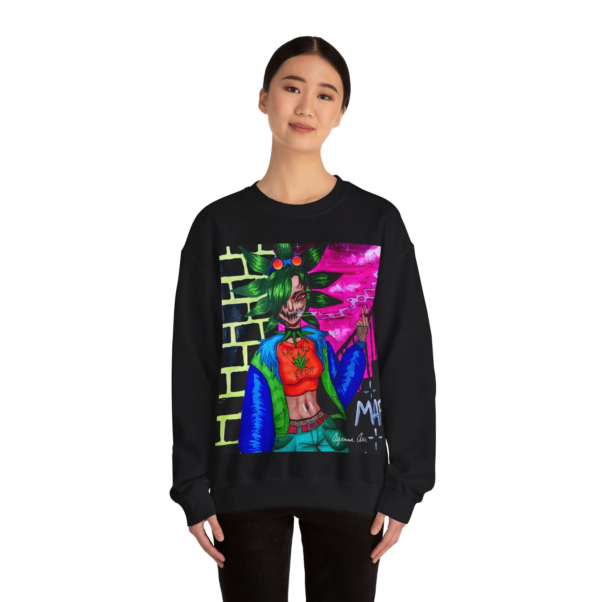 Mari - Unisex Heavy Blend™ Crewneck Sweatshirt