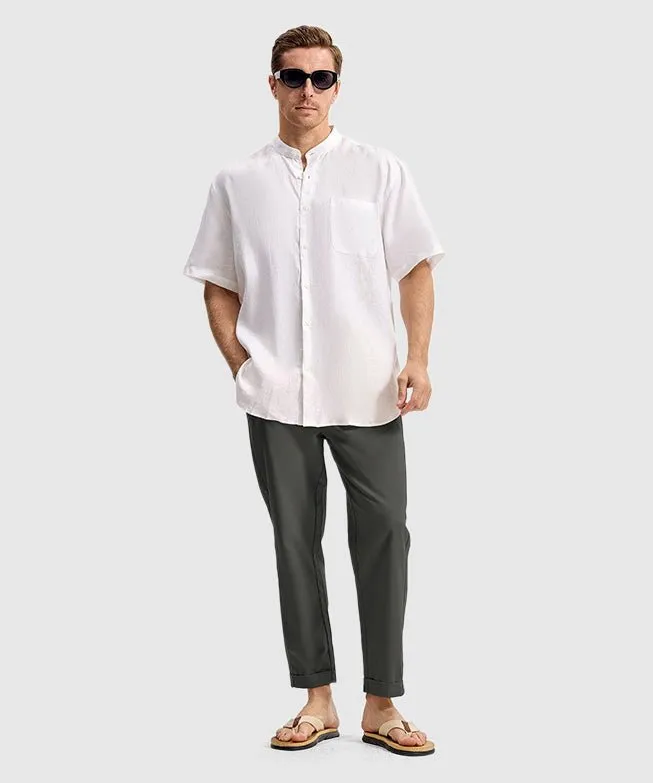 Men's Breezy Linen-Blend Casual Pants