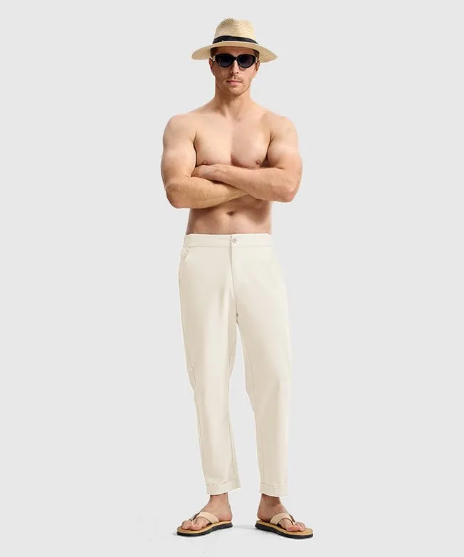 Men's Breezy Linen-Blend Casual Pants