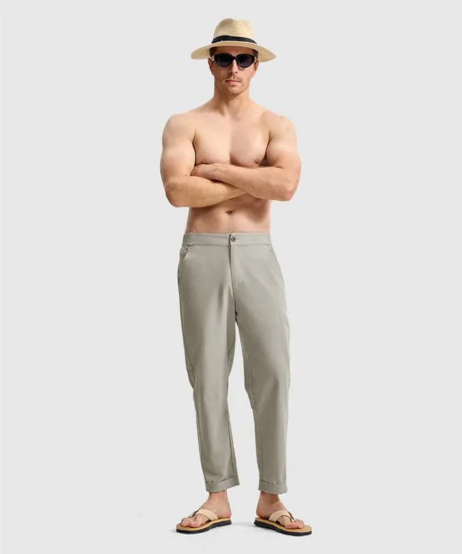 Men's Breezy Linen-Blend Casual Pants