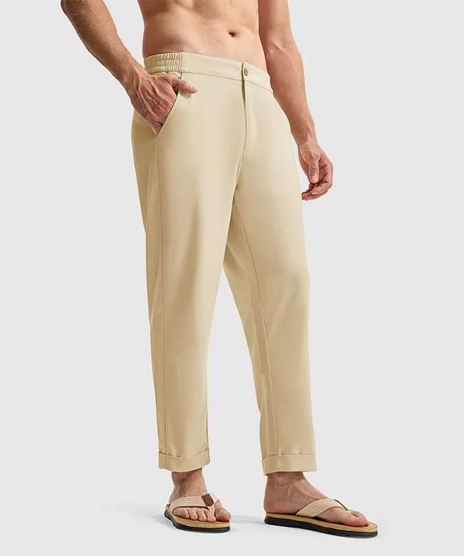 Men's Breezy Linen-Blend Casual Pants