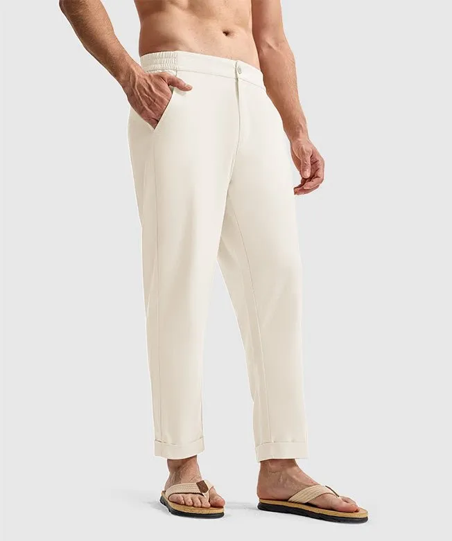 Men's Breezy Linen-Blend Casual Pants