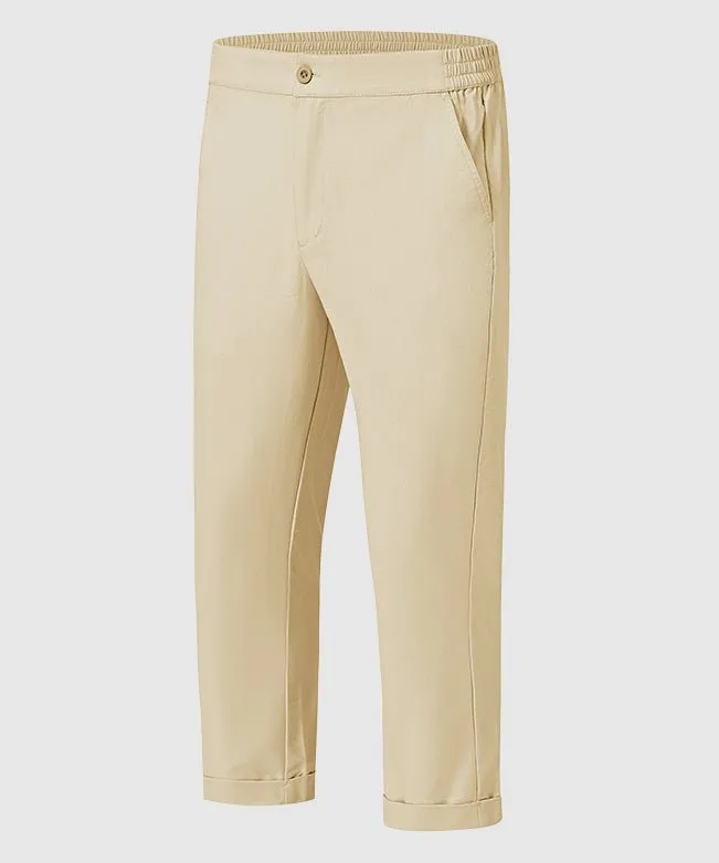 Men's Breezy Linen-Blend Casual Pants