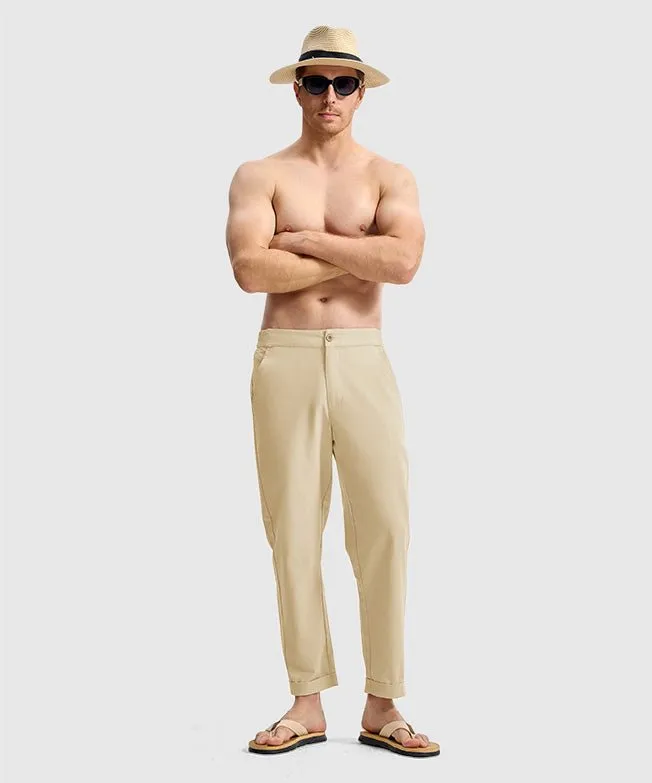 Men's Breezy Linen-Blend Casual Pants