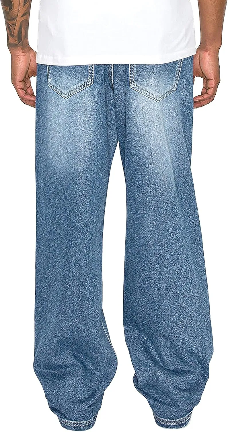 Men's Essential Baggy Wide Denim Jeans