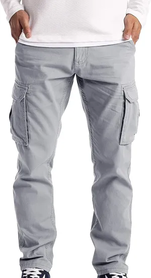 Mens Hiking Outdoor Recreation Pants Slim Fit Casual Fashion Tracksuit Jogging Bottoms Pockets Mens Loose Fit Jogging