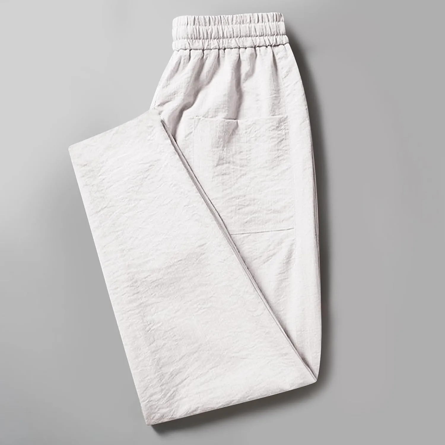 Men's Joggers Pants Drawstring Elastic Waist Lightweight Casual Pants Trendy Slim Fit Workout Pants with Pockets