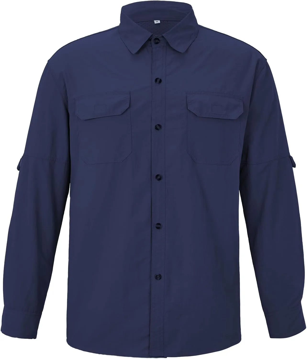 Mens Long Sleeve Fishing Shirts Sun Protection Work Safari Cooling Shirts for Men Traveling Hiking Camping Quick Dry