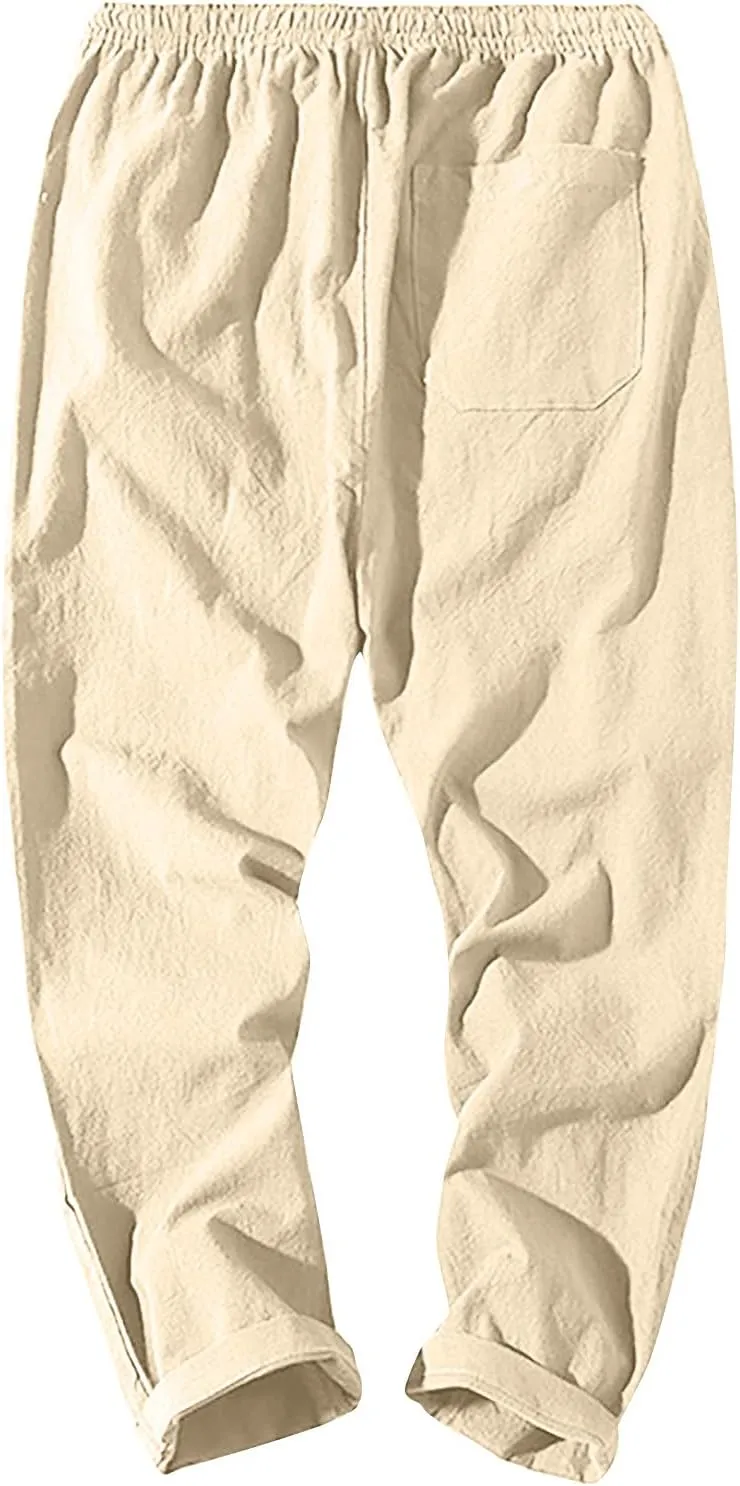 Mens Lounge Pants Home Outdoor Fashion Casual Basic Loose Quick-Drying Pants Polyester Pants Men