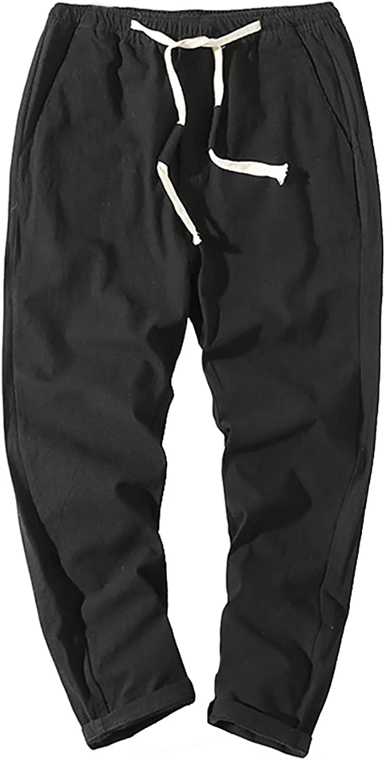 Mens Lounge Pants Home Outdoor Fashion Casual Basic Loose Quick-Drying Pants Polyester Pants Men