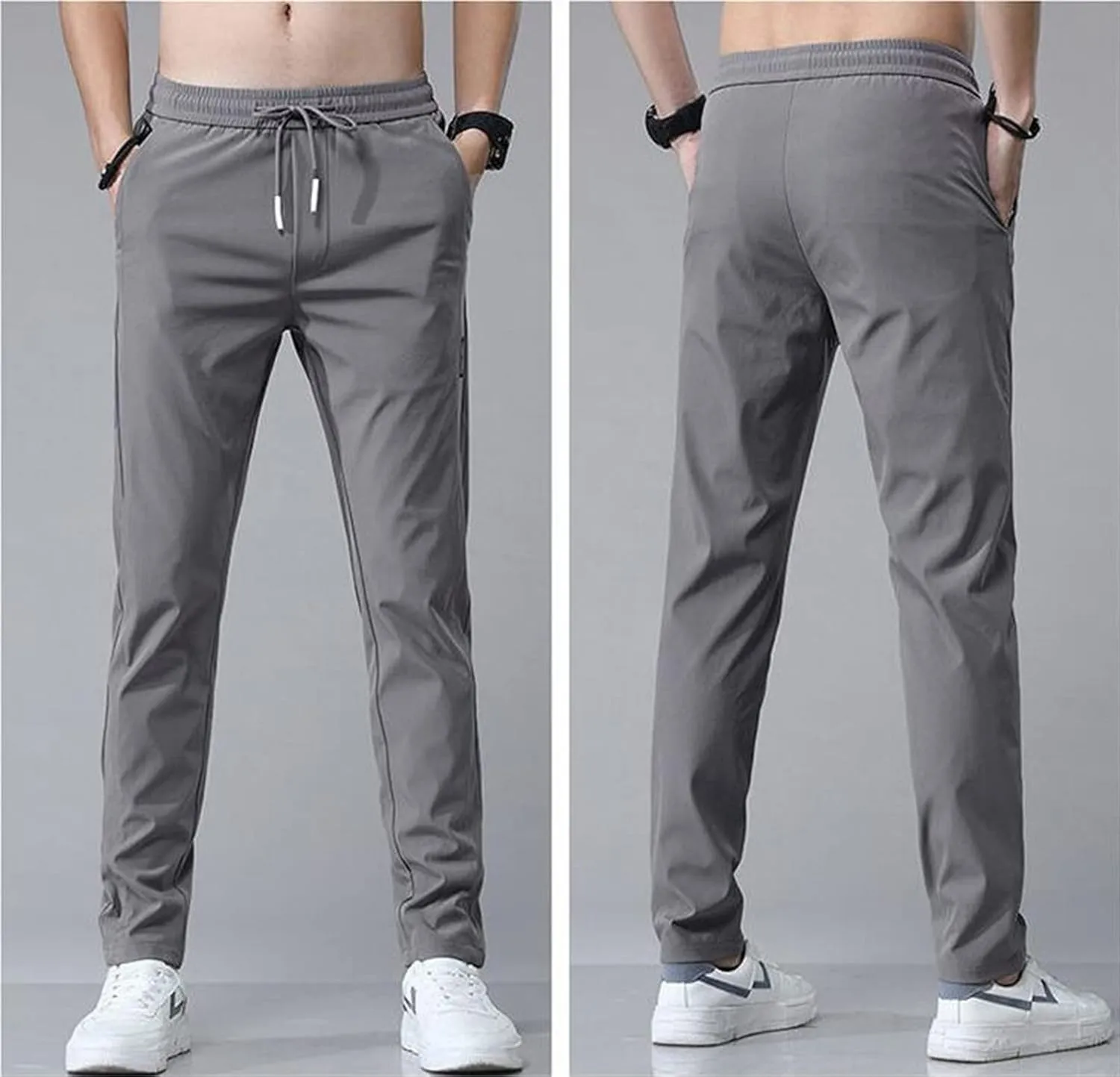 Mens Pant, Quick Drying Stretch Relax Fit Joggers Pant, Casual Comfy Sweatpants Trousers, Athletic Hiking Travel Pant