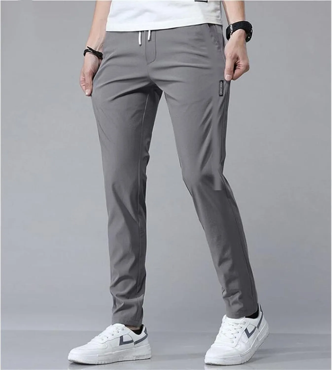 Mens Pant, Quick Drying Stretch Relax Fit Joggers Pant, Casual Comfy Sweatpants Trousers, Athletic Hiking Travel Pant