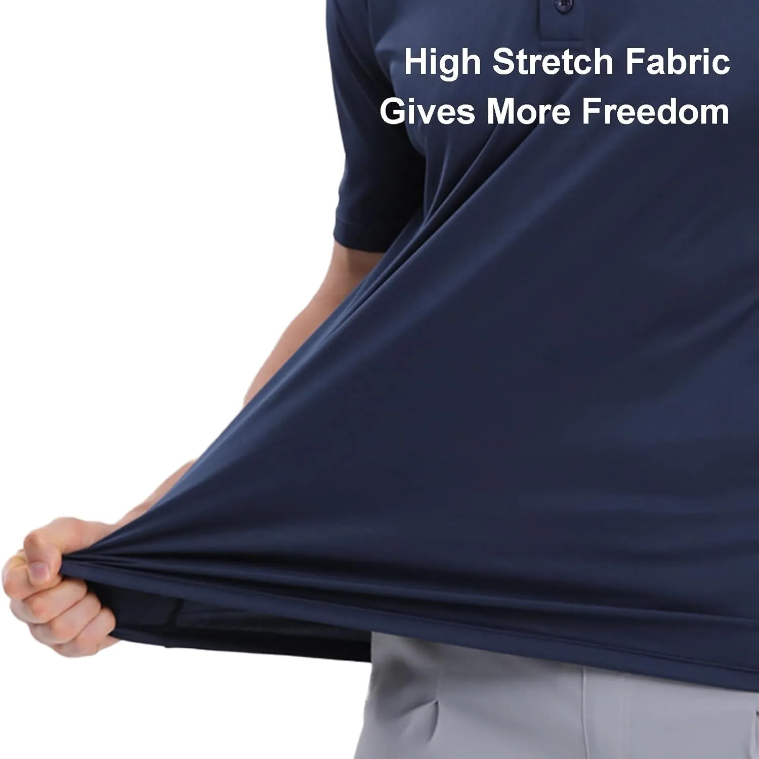 Mens Polo Shirts Short Sleeve,1 Pack/5 Pack Quick Dry Moisture Wicking Polos Workout Golf Shirts for Men