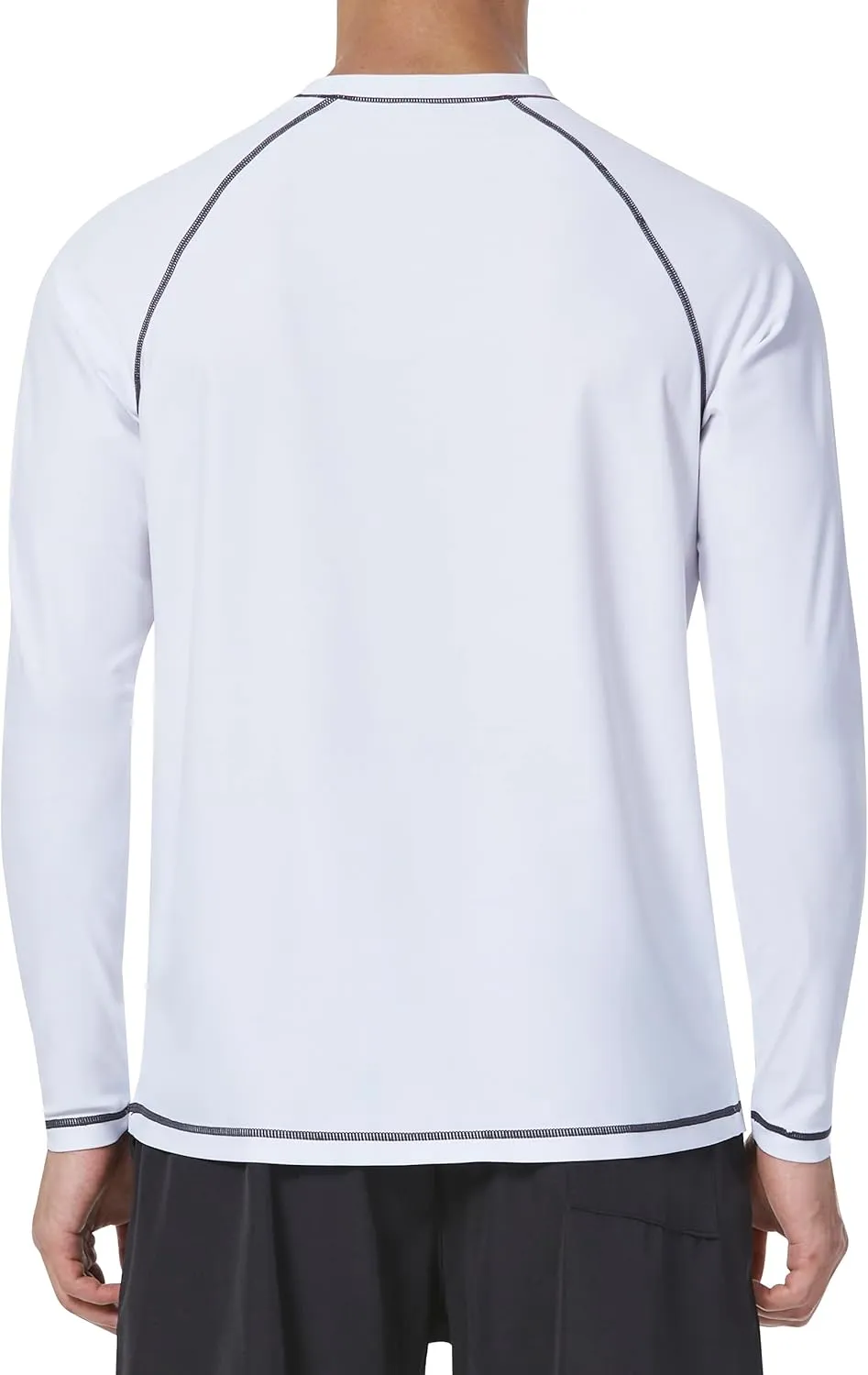 Mens Rash Guard UPF 50  Swim Shirts UV Sun Protection T-Shirt Quick Dry Long Sleeve Beach Shirts for Fishing