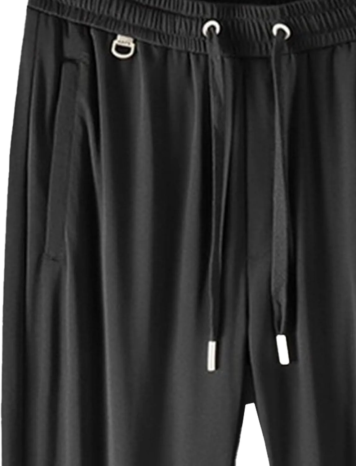 Men's Stretch Quick Drying Pant Casual Slim Fit Workout Joggers Comfort Business Waffle Knit Trousers