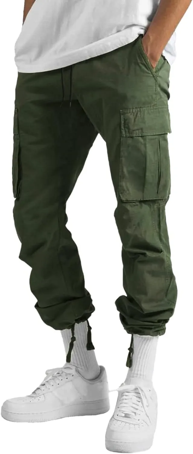 Mens Sweatpants with Pockets Pants Slim Fit Active Drawstring Bottom Sports Outdoor Recreation Athletic Sweatpants