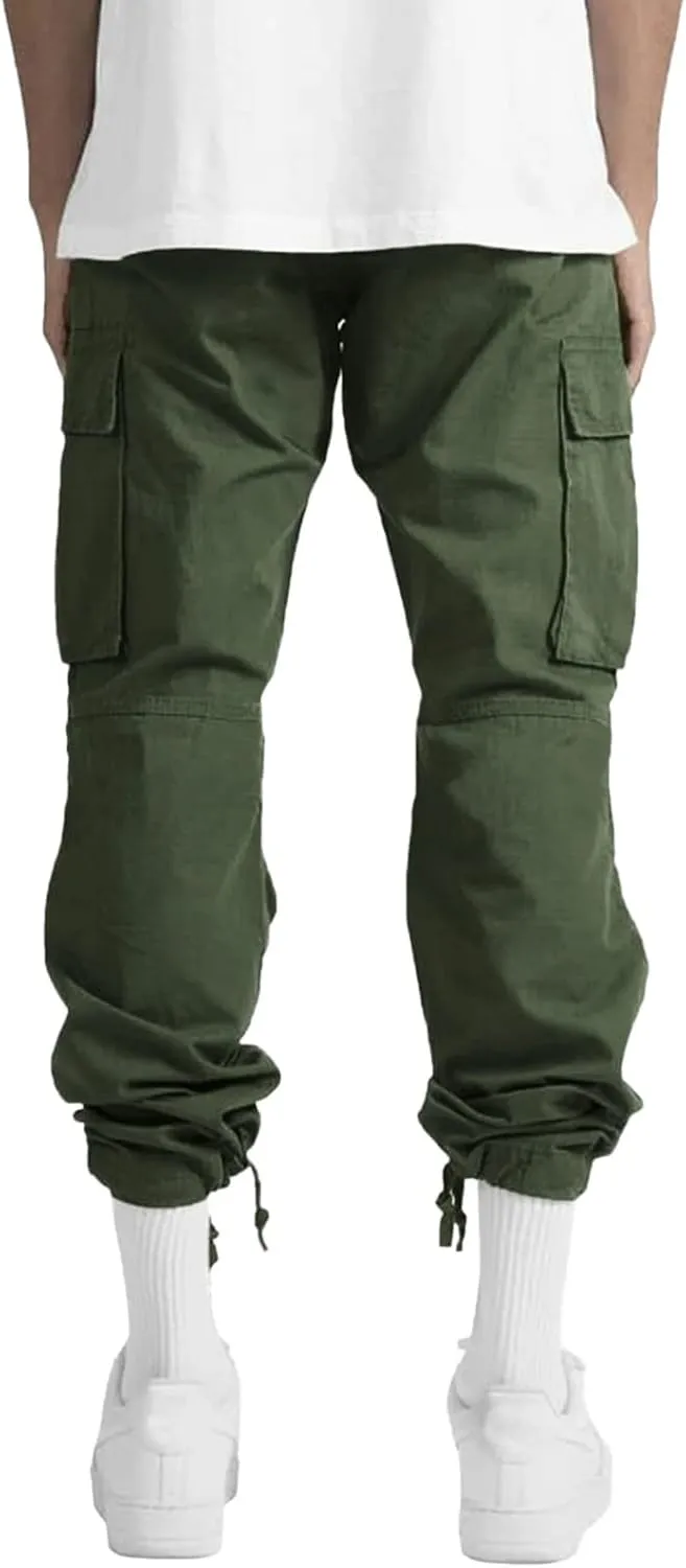 Mens Sweatpants with Pockets Pants Slim Fit Active Drawstring Bottom Sports Outdoor Recreation Athletic Sweatpants