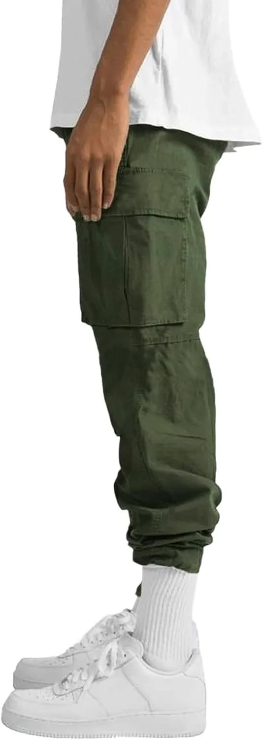 Mens Sweatpants with Pockets Pants Slim Fit Active Drawstring Bottom Sports Outdoor Recreation Athletic Sweatpants