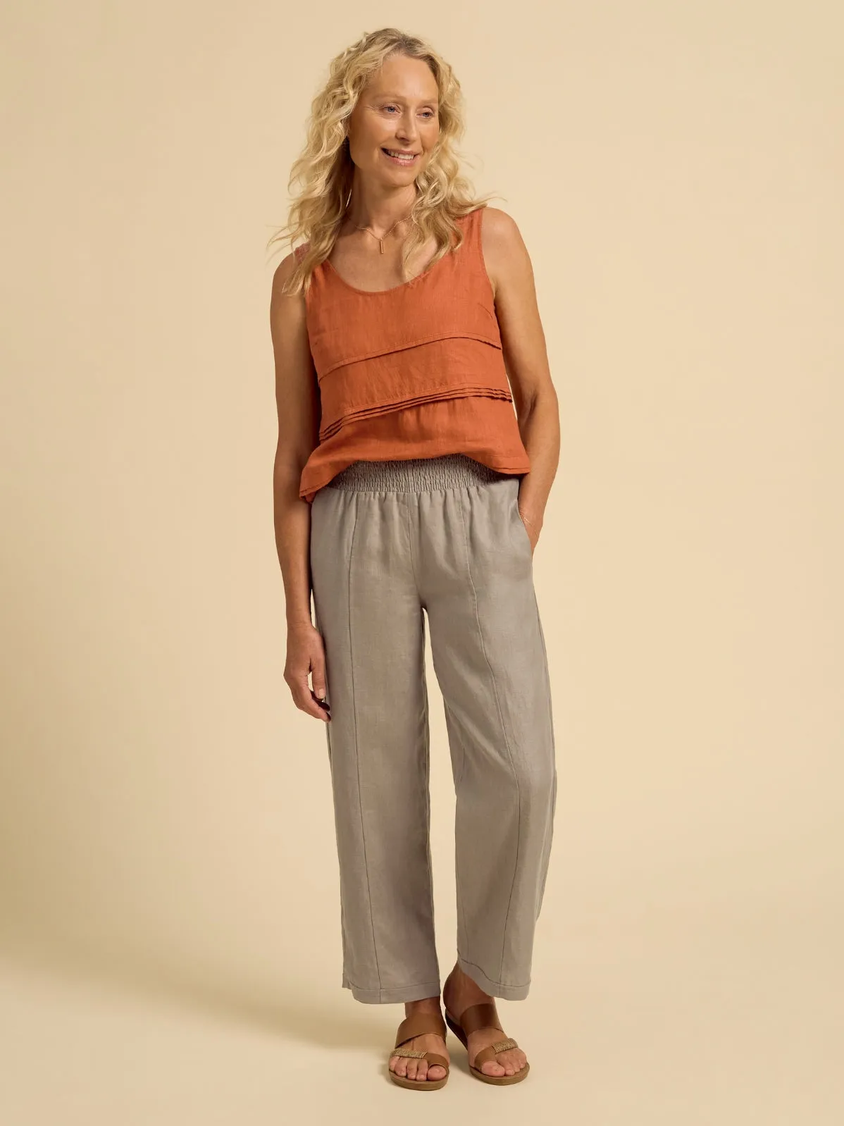 Morrissey Linen Pants Taupe