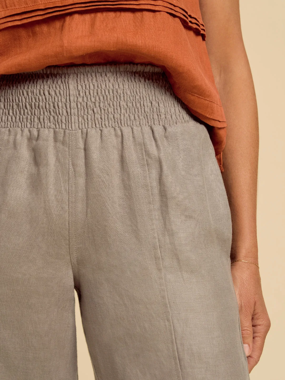 Morrissey Linen Pants Taupe